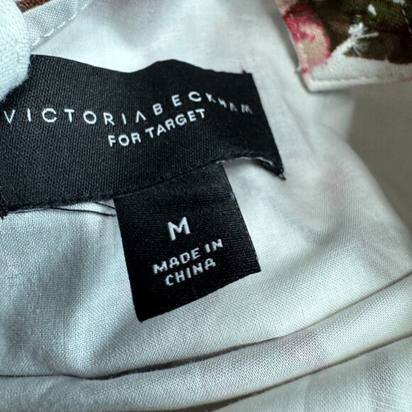 Victoria Beckham Target Floral Dress Juniors M NWT Ruffle Strap Boho Airy Lined - Picture 2 of 6